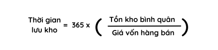 Công thức thời gian tồn kho 